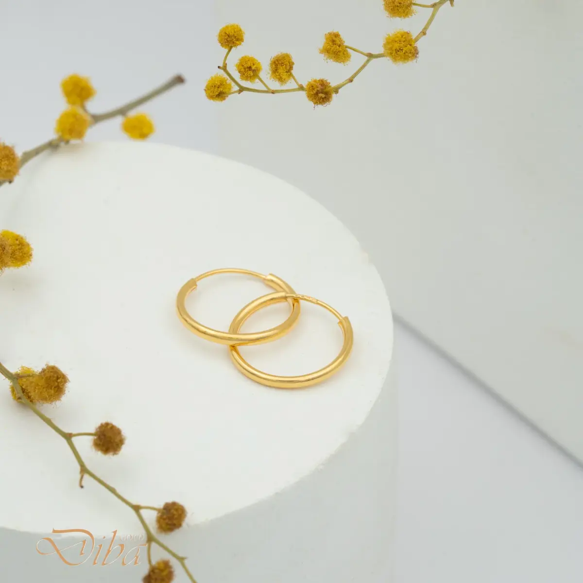 گوشواره طلا حلقه‌ای ساده
