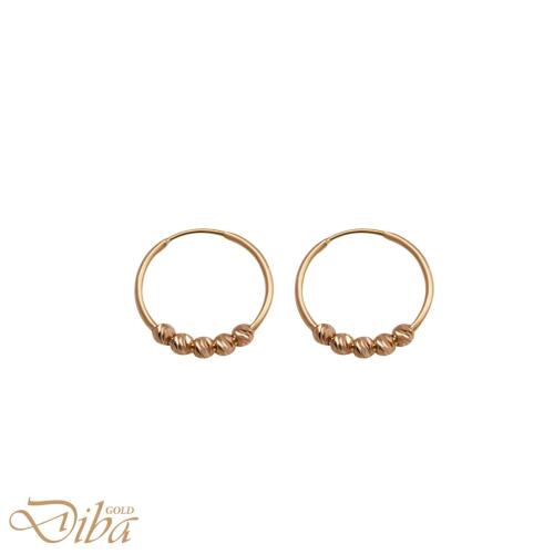 گوشواره طلا حلقه‌ای البرنادو
