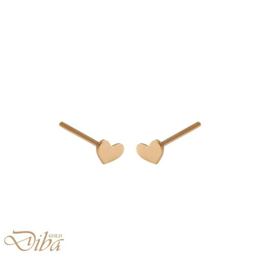 گوشواره طلا میخی قلب