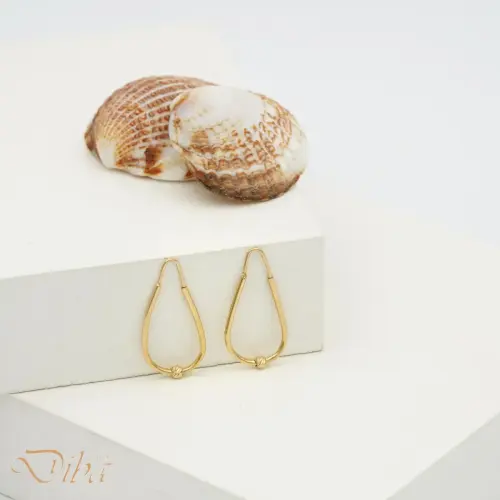 گوشواره طلا حلقه ای اشک البرنادو