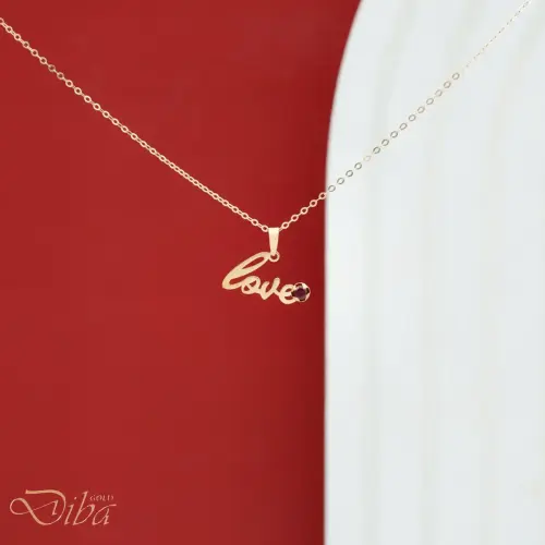 پلاک طلا LOVE 1
