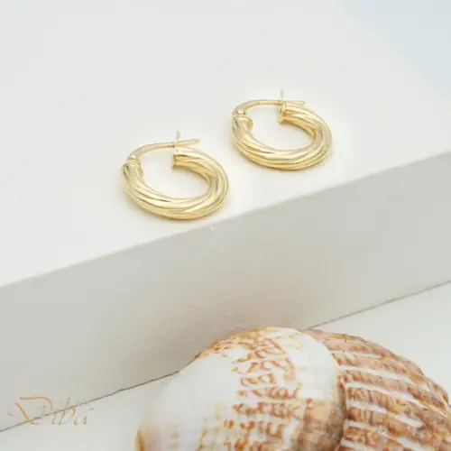 گوشواره طلا حلقه ای امیلی