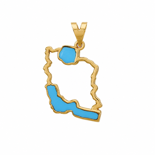 پلاک طلا ایران فیروزه