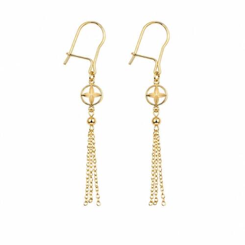 گوشواره طلا حلقه ای ترنج دایره