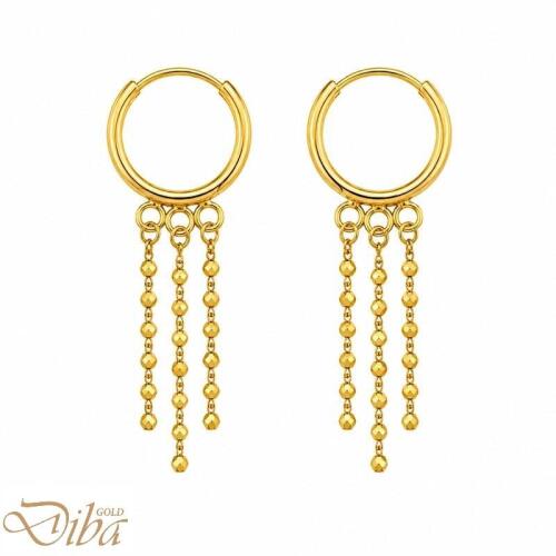 گوشواره طلا حلقه ای فورین
