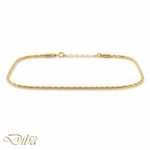 بنگل طلا لاو کارتیه تراش دار چهارگوش