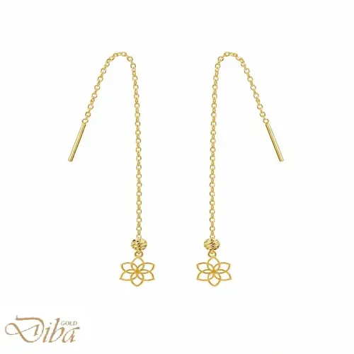گوشواره طلا بخیه ای کیانا