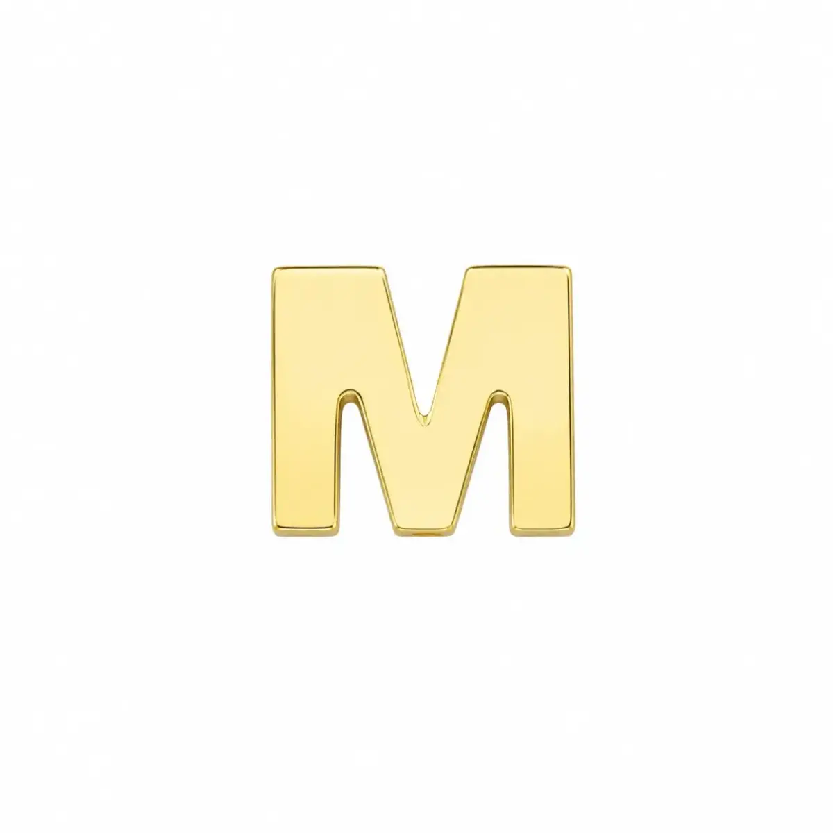 پلاک طلا حرف M