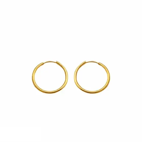 گوشواره طلا حلقه‌ای ساده