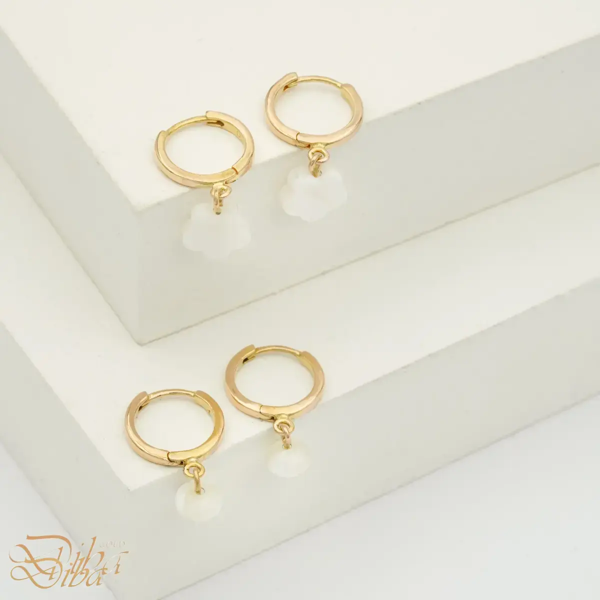 گوشواره طلا حلقه ای آویز