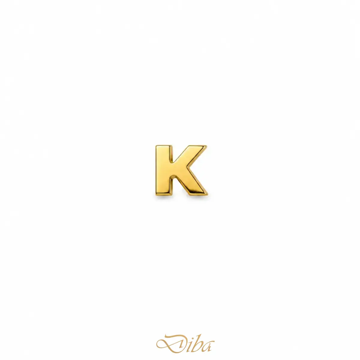 پلاک طلا حرف K